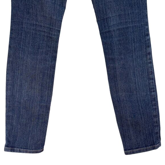 Ann Taylor LOFT Petite SZ 0P Modern Skinny Jeans Low-Rise Dark Wash Whiskered - Picture 6 of 9